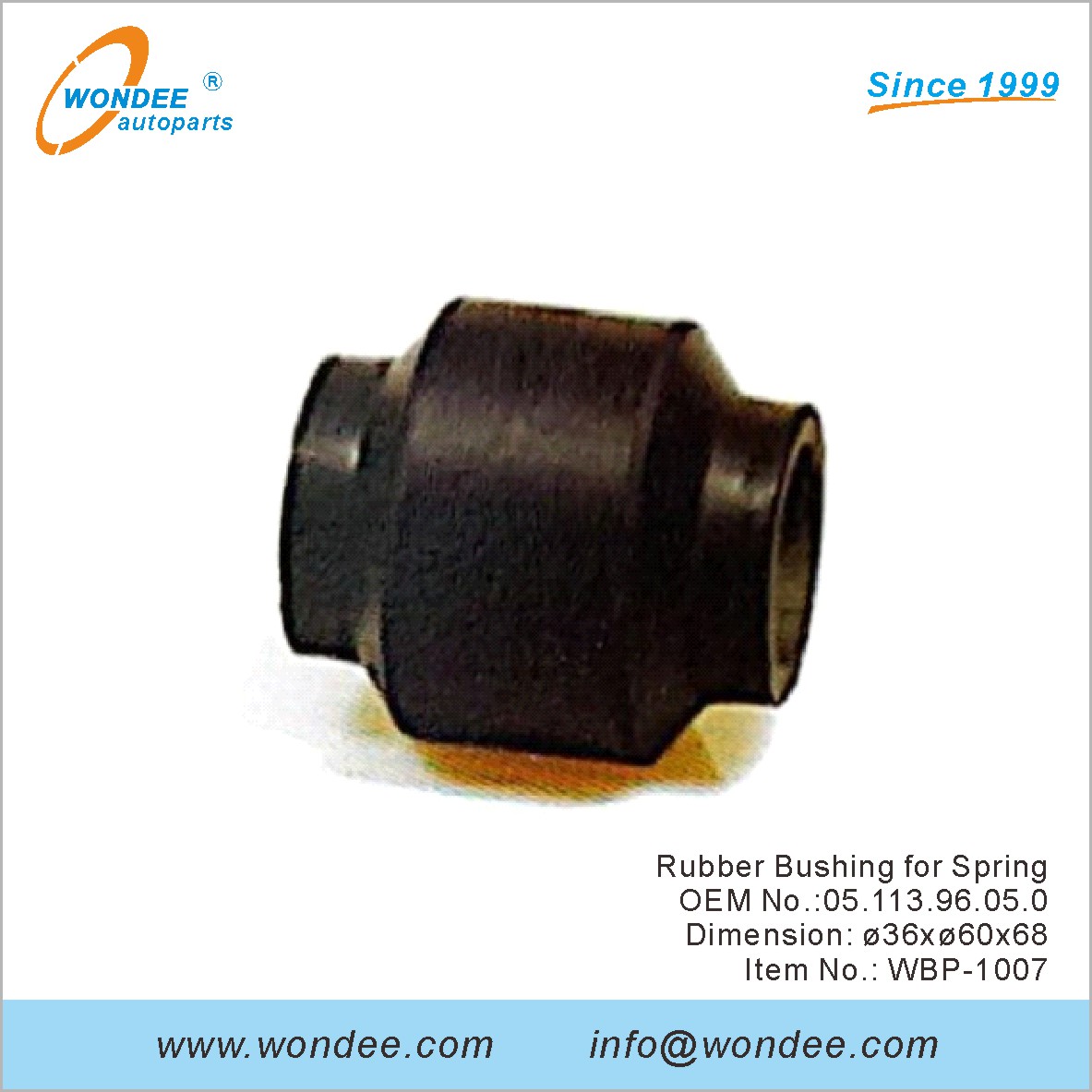 جلبة مطاطية لـ Spring OEM 0511396050 لـ BPW من Wondee