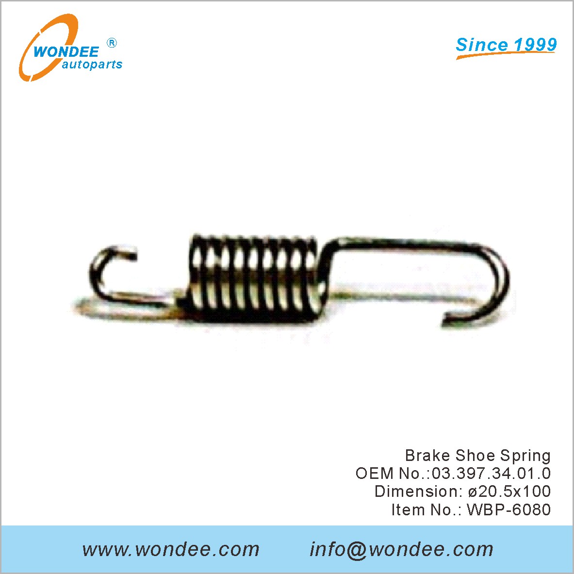 الفرامل حذاء الربيع OEM 0339734010 ل BPW من Wondee