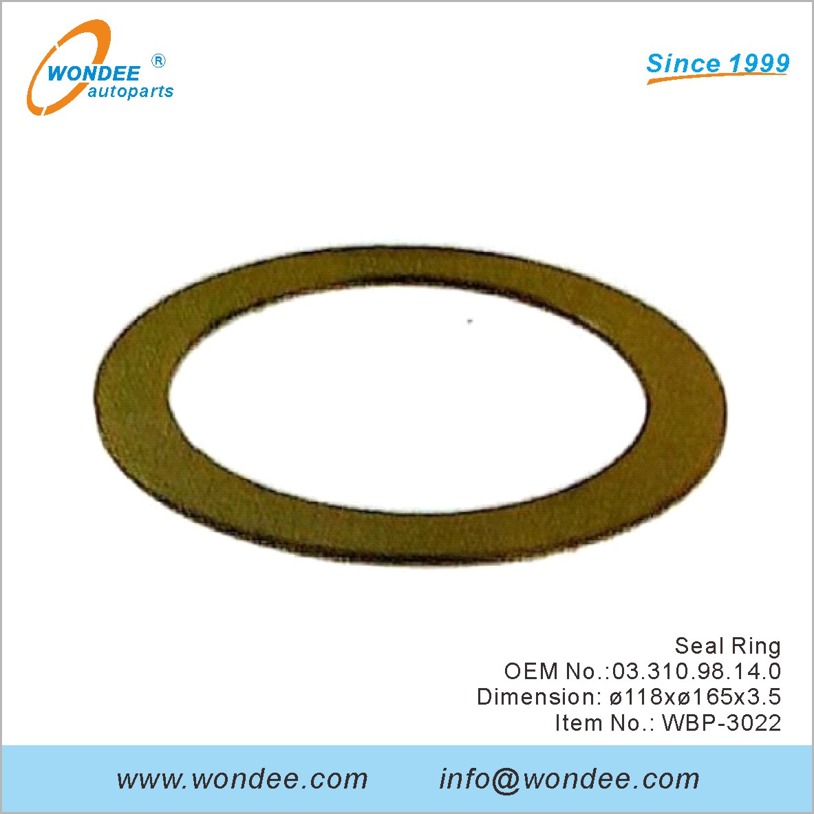 ختم حلقة OEM 0331098140 لـ BPW من Wondee