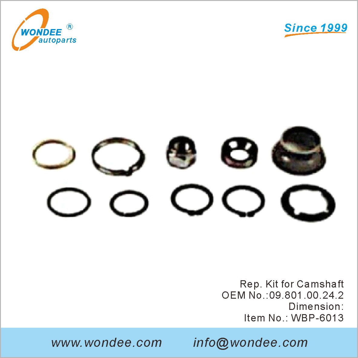 طقم مندوب لعمود الحدبات OEM 0980100242 لـ BPW من Wondee