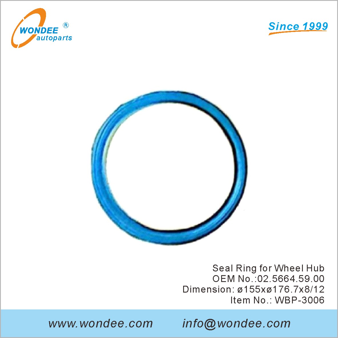 ختم حلقة العجلة المحور OEM 0256645900 لـ BPW من Wondee