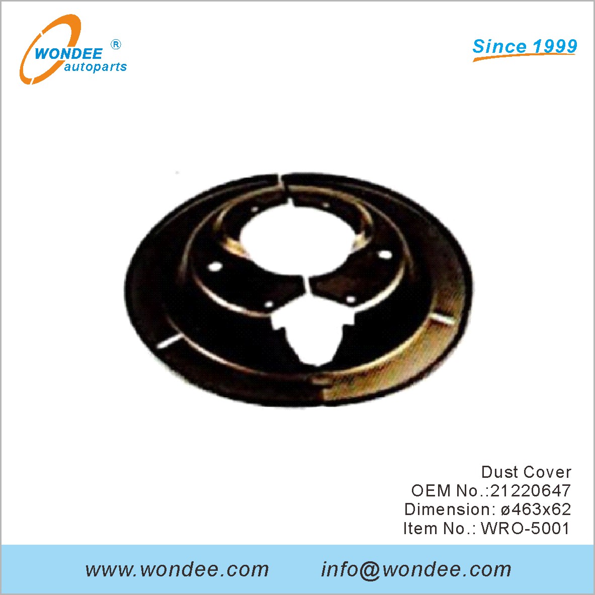 غطاء الغبار OEM 21220647 لـ ROR من Wondee (2)