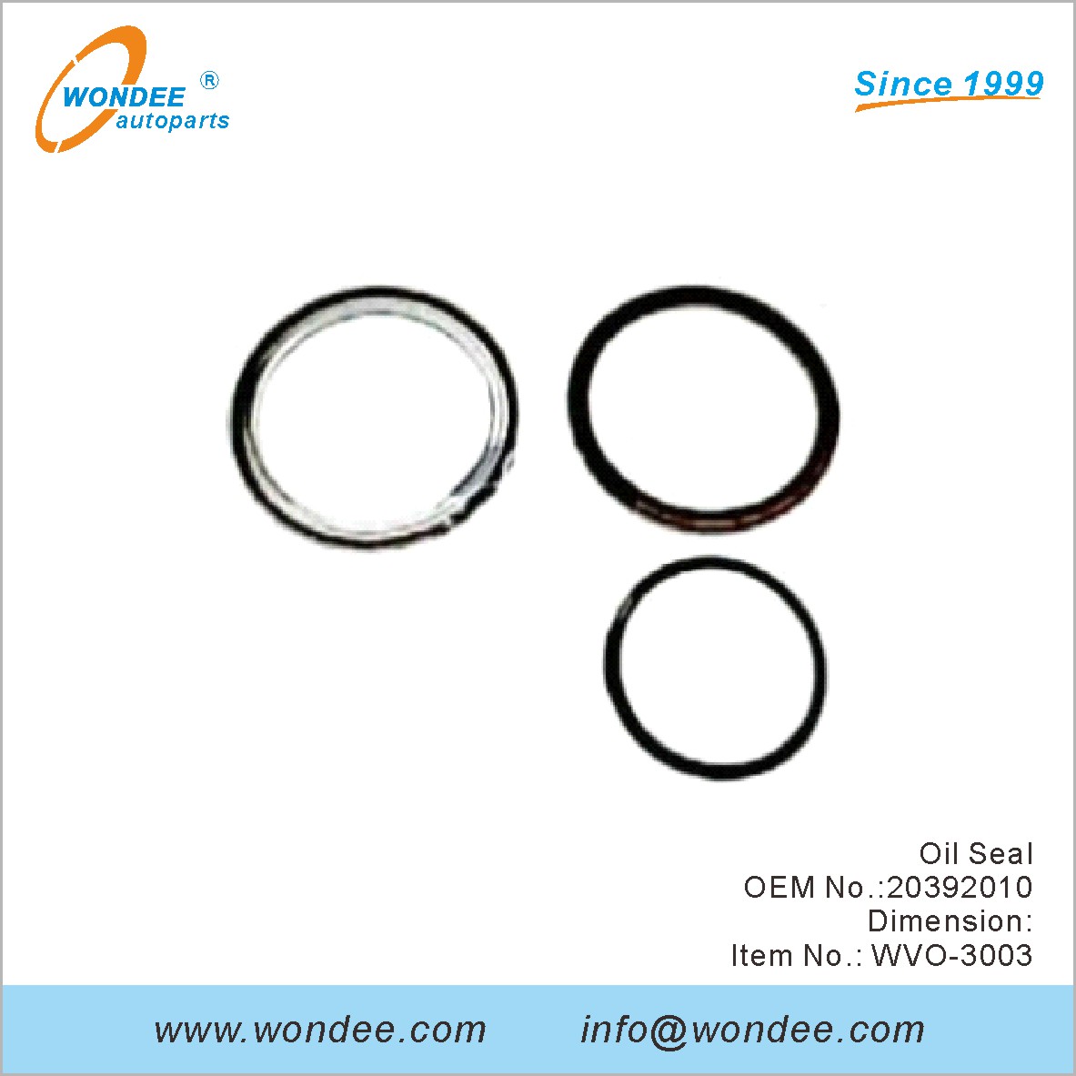 ختم الزيت OEM 20392010 لفولفو من Wondee