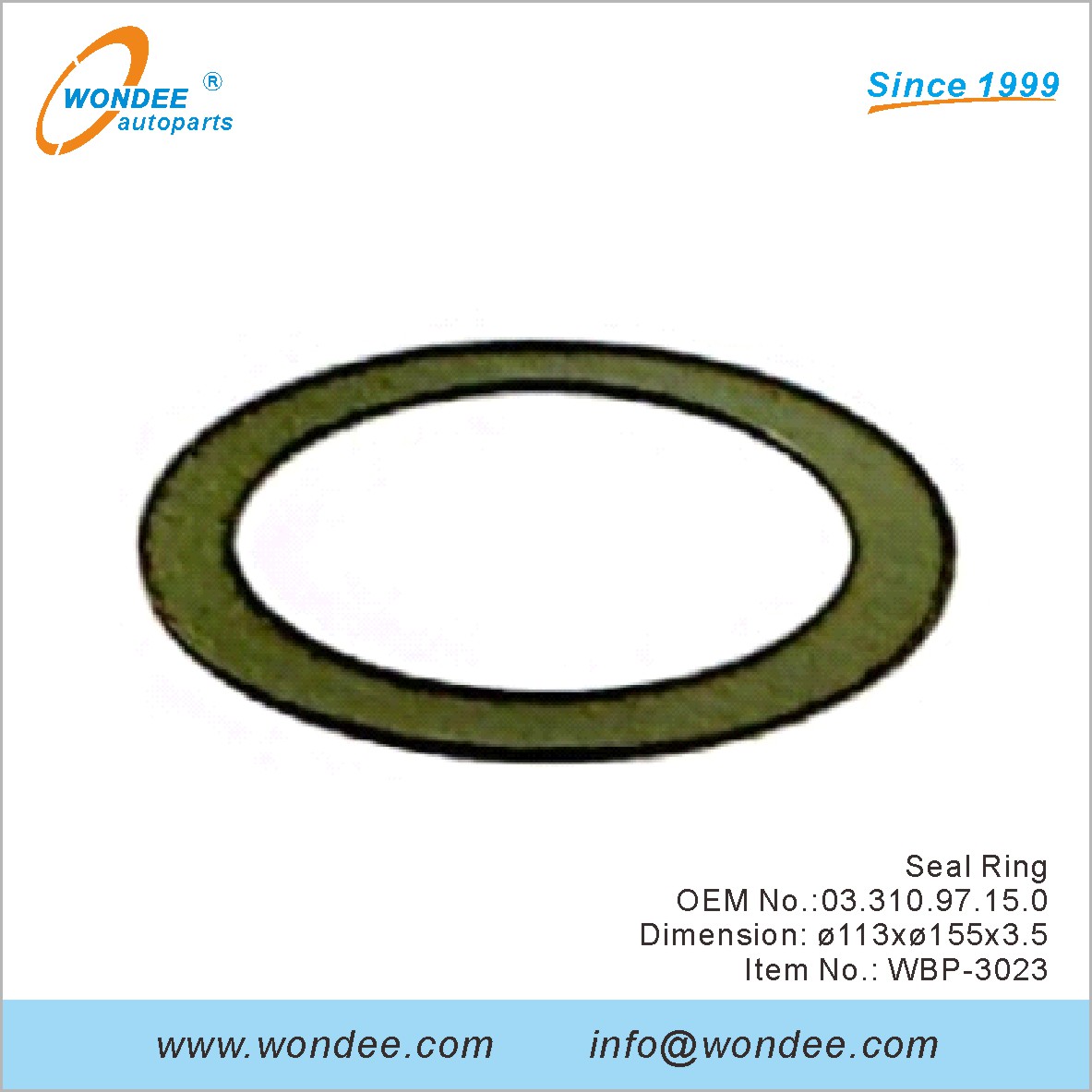 ختم حلقة OEM 0331097150 لـ BPW من Wondee
