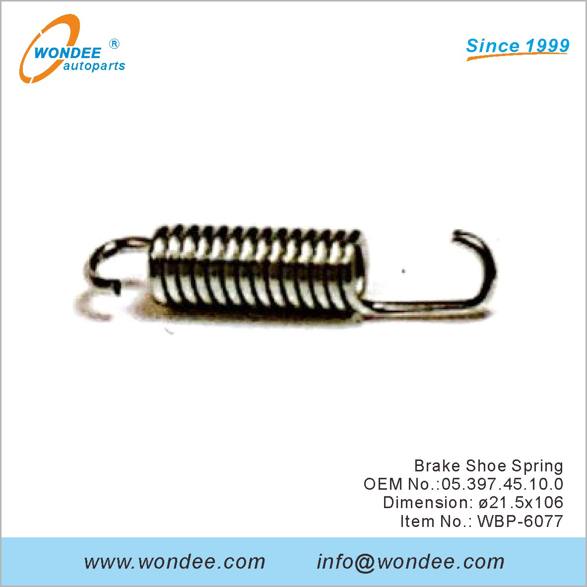 الفرامل حذاء الربيع OEM 0539745100 ل BPW من Wondee
