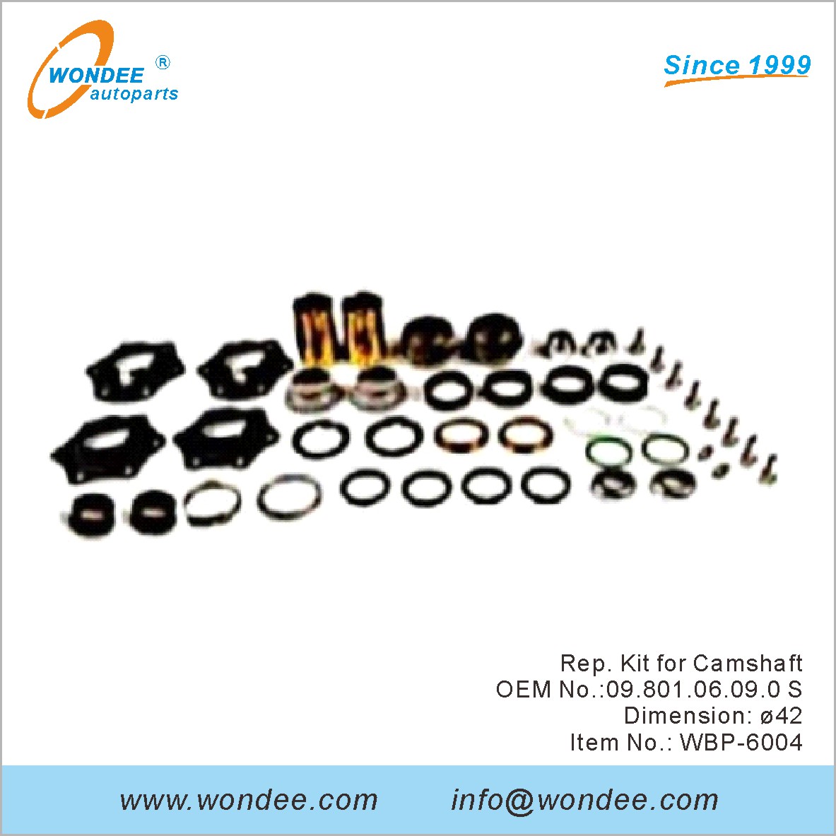 طقم مندوب لعمود الحدبات OEM 0980106090 S لـ BPW من Wondee