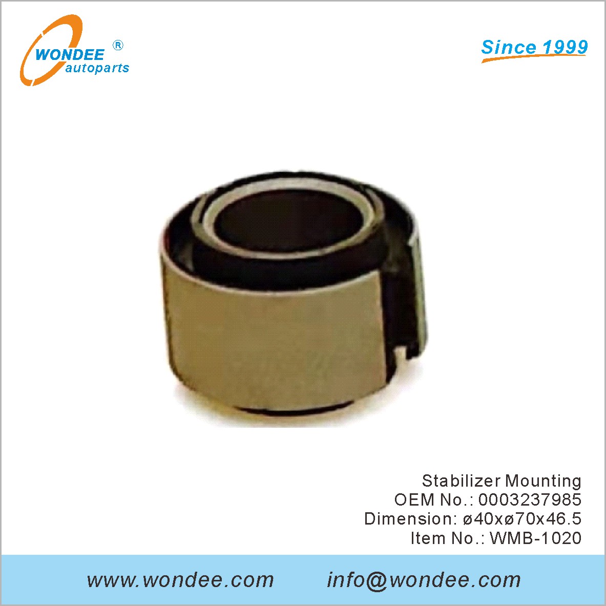 تثبيت تثبيت OEM 0003237985 لبنز من Wondee