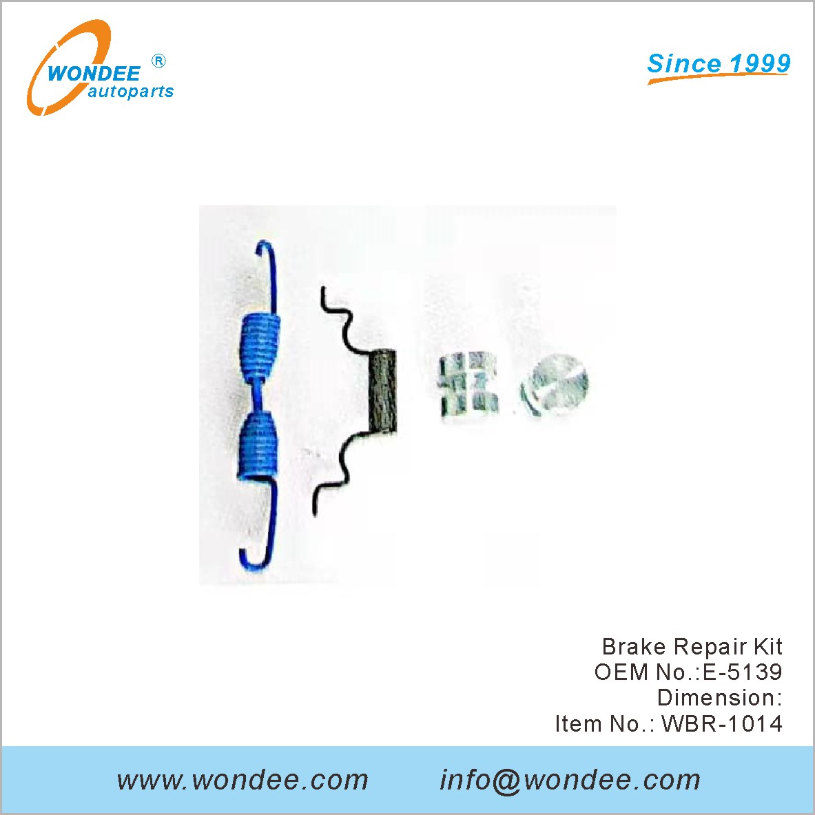 مجموعة إصلاح الفرامل OEM E-5139 من Wondee