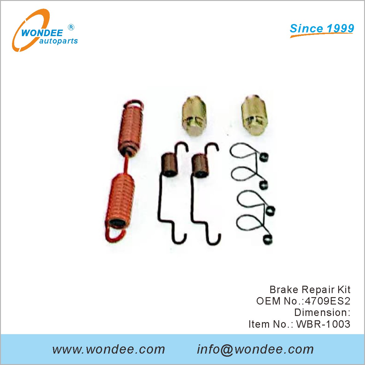مجموعة إصلاح الفرامل OEM 4709ES2 من Wondee