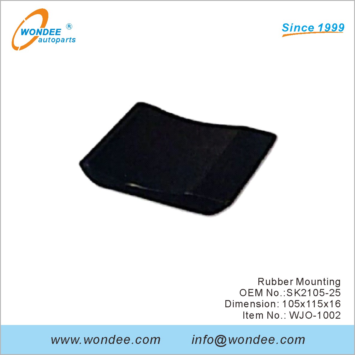 تصاعد المطاط OEM SK2105-25 لـ Jost من Wondee