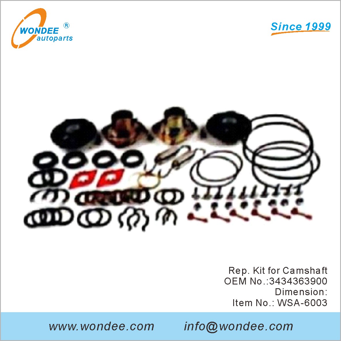 Rep.Kit for عمود الحدبات OEM 3434363900 لـ SAF من Wondee