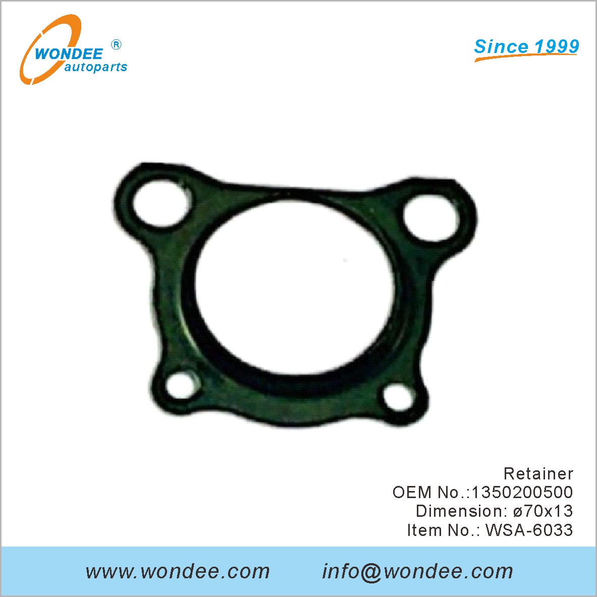 Retainer OEM 1350200500 لـ SAF من Wondee