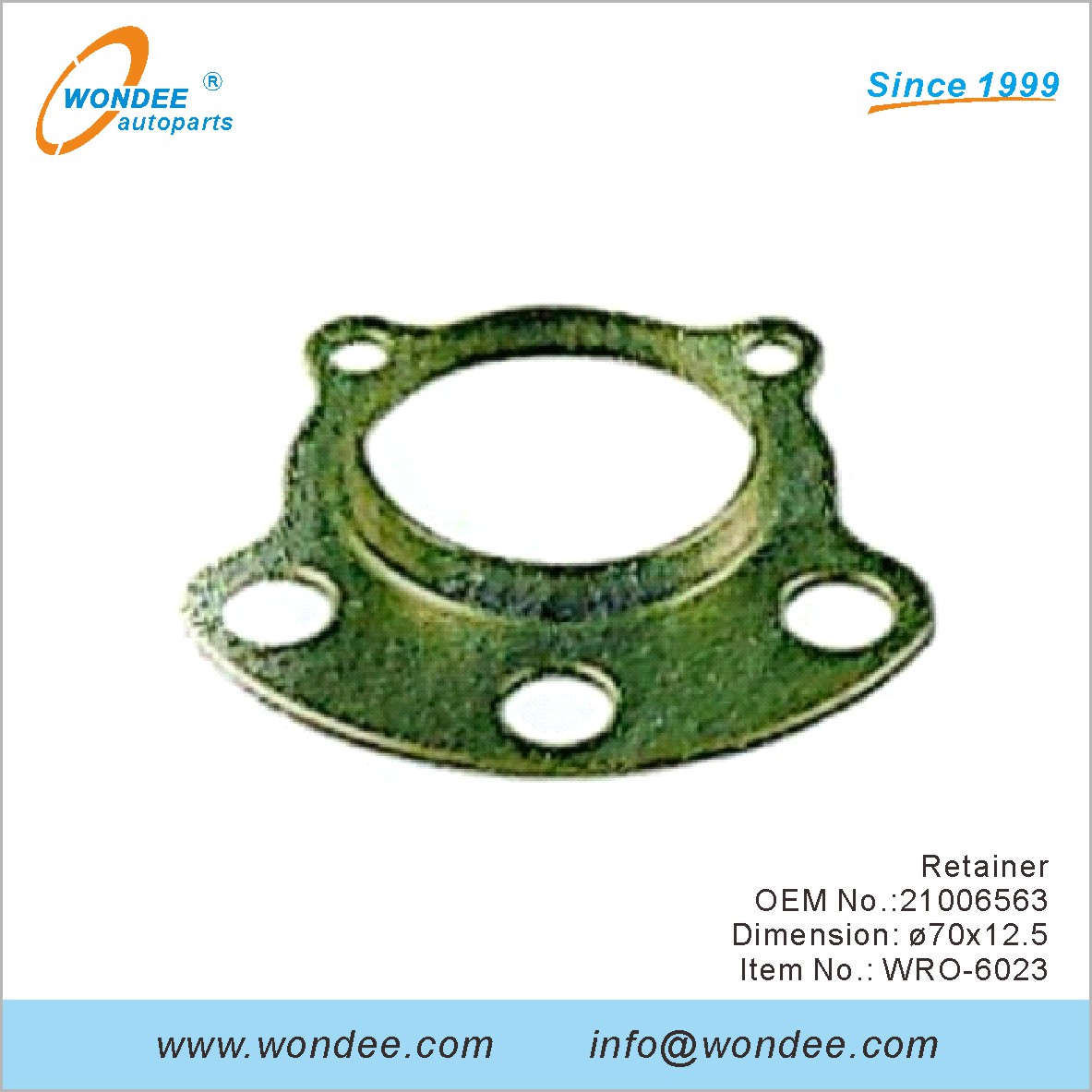 Retainer OEM 21006563 لـ ROR من Wondee