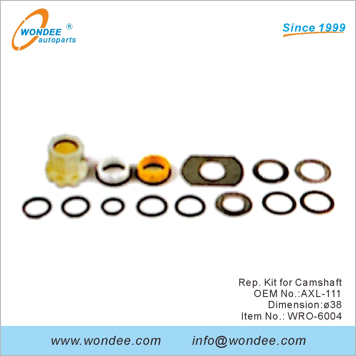 REP. KIT for عمود الحدبات OEM AXL-111 لـ ROR من Wondee