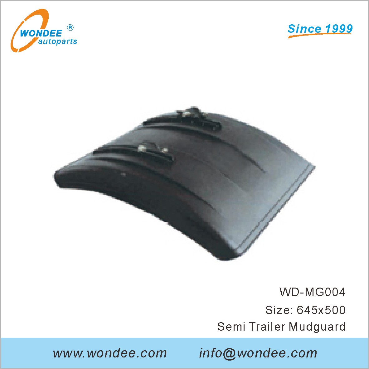 WD-MG-004SEMI Trailer Mudguard من Autoparts Wondee (4)
