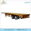 2-axle 3-axle 40 Feet Flatbed نصف مقطورات للحاويات ونقل البضائع السائبة