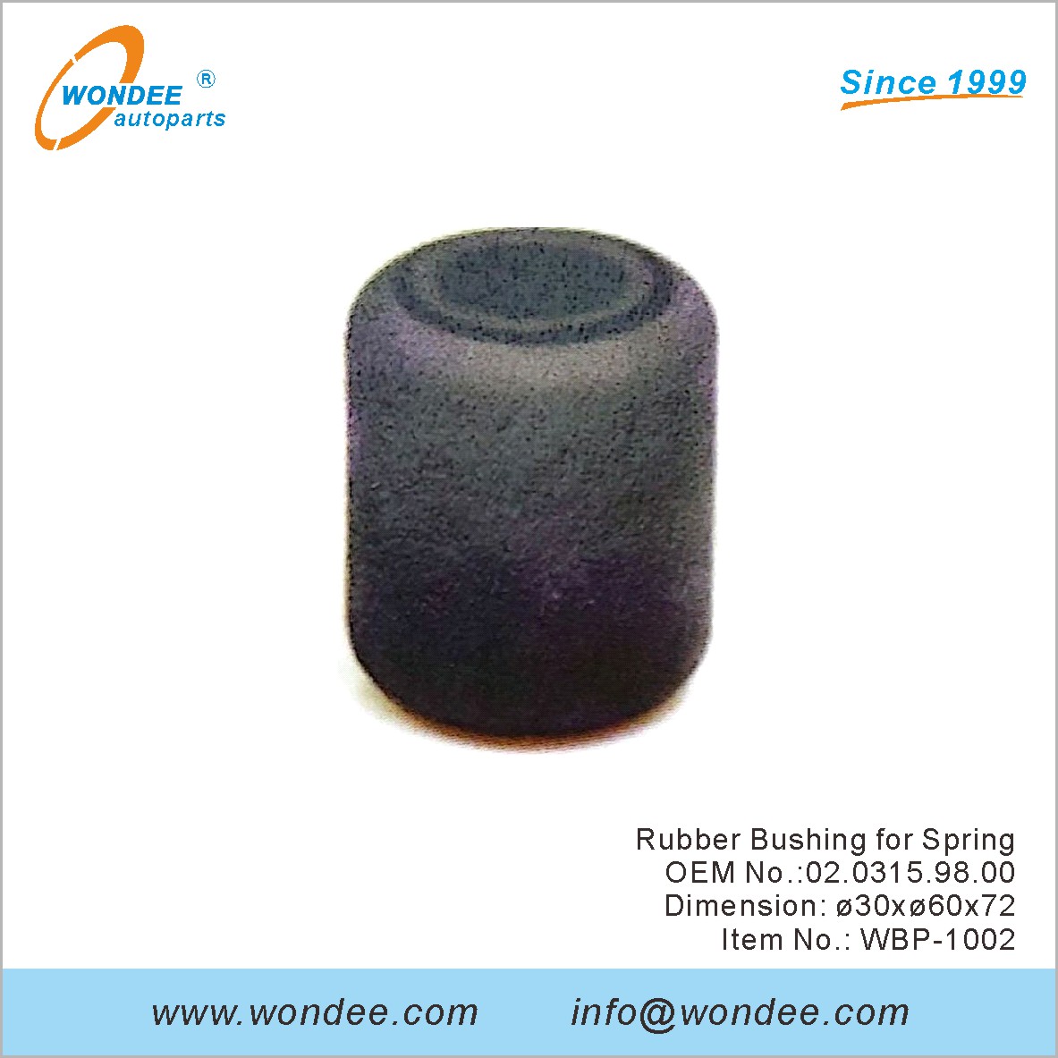 جلبة مطاطية لـ Spring OEM 0203159800 لـ BPW من Wondee