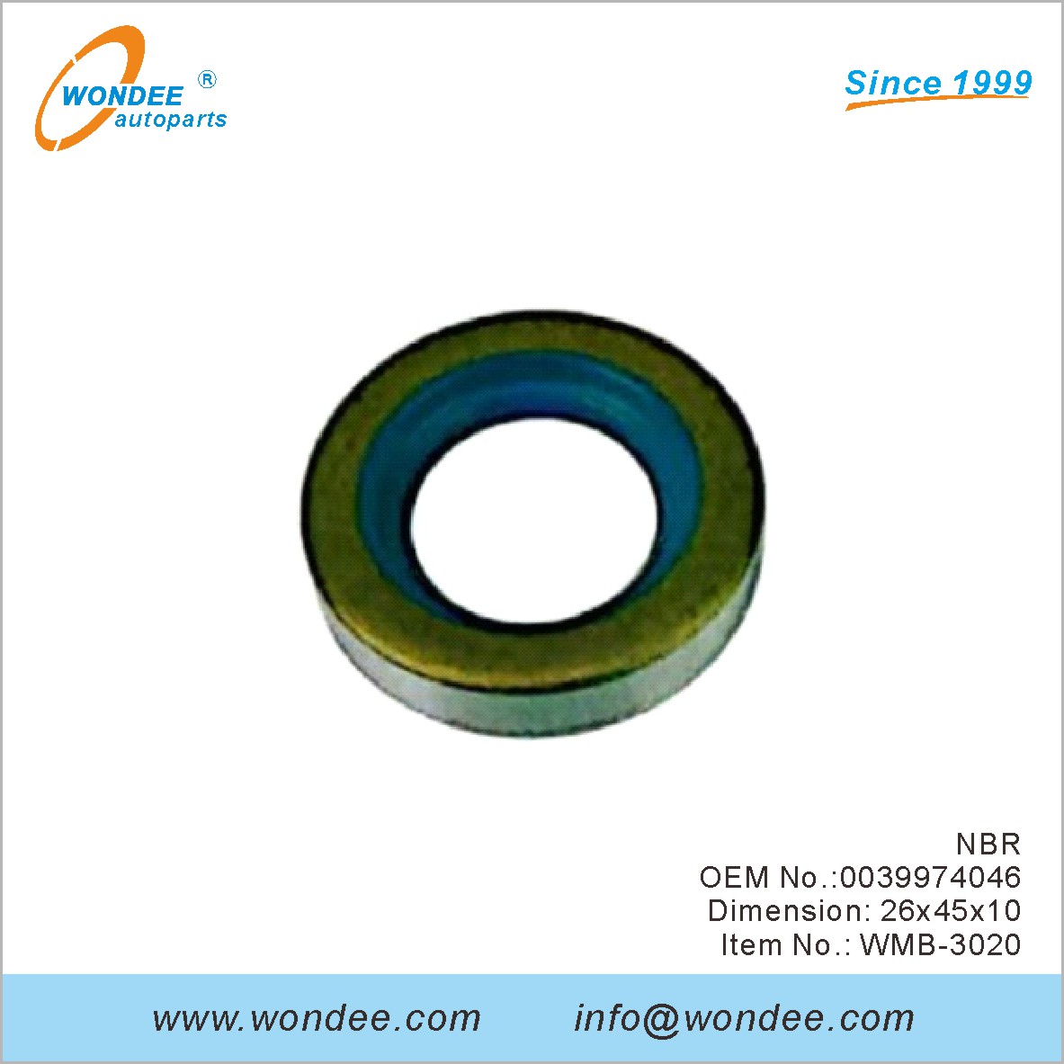 NBR OEM 0039974046 لبنز من Wondee
