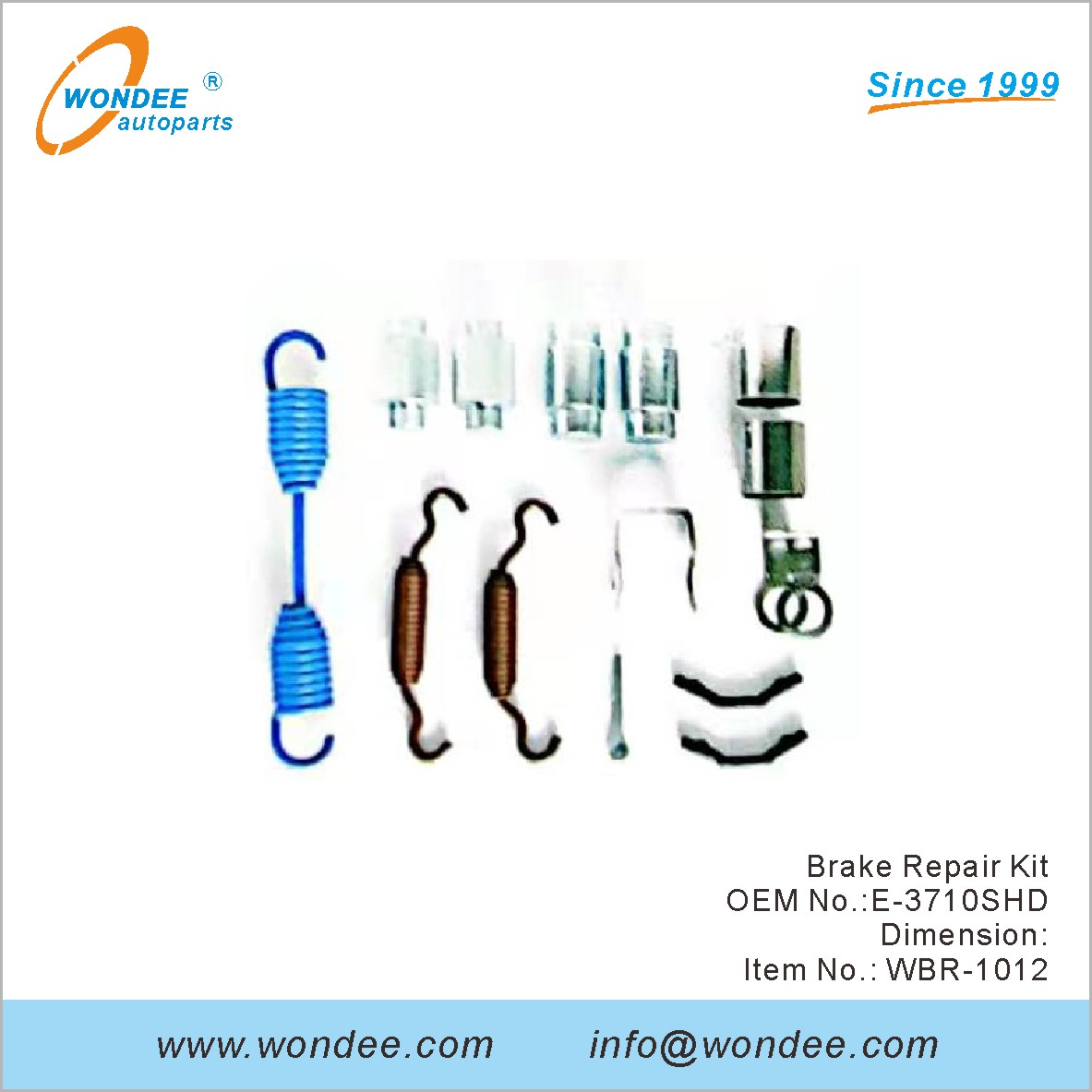 مجموعة إصلاح الفرامل OEM E-3710SHD من Wondee