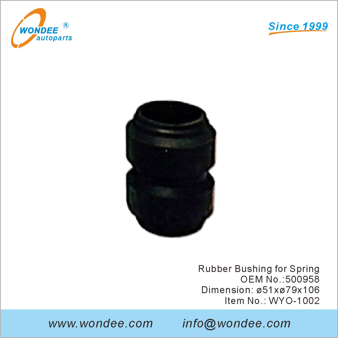 جلبة مطاطية لـ Spring OEM 500958 لفولفو من Wondee