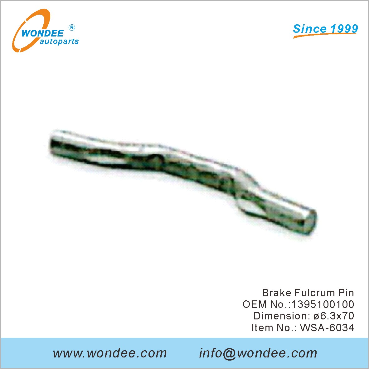الفرامل دبوس دبوس OEM 1395100100 لـ SAF من Wondee