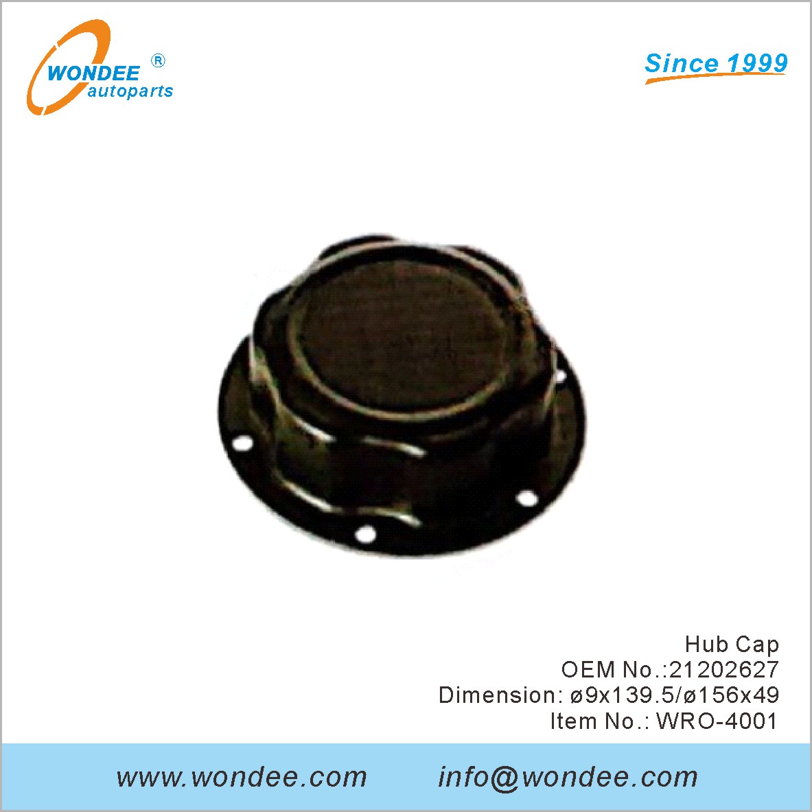 HUB CAP OEM 21202627 لـ ROR من Wondee