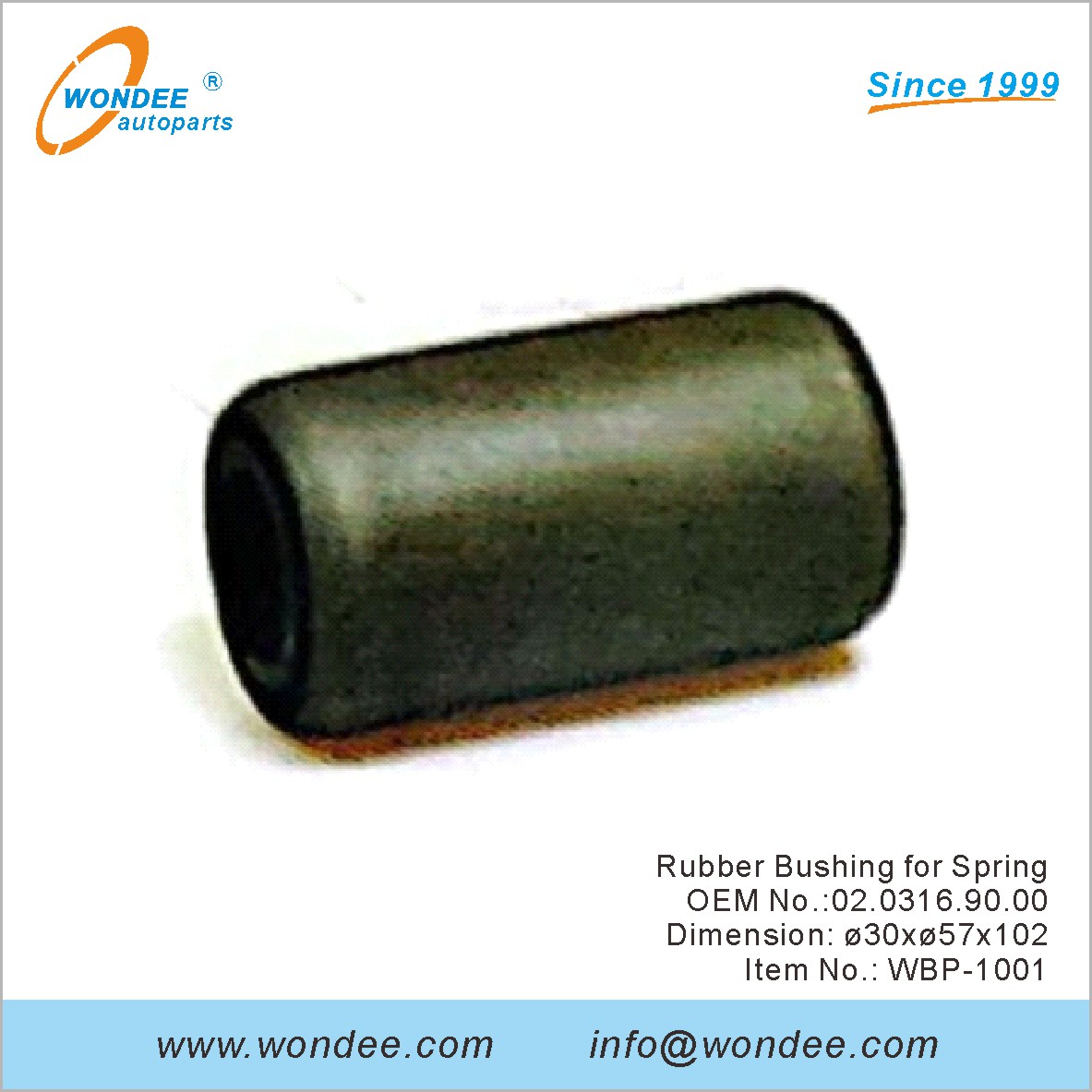 جلبة مطاطية لـ Spring OEM 0203169000 لـ BPW من Wondee
