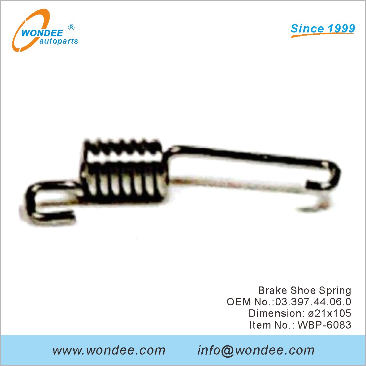 الفرامل حذاء الربيع OEM 0339744060 ل BPW من Wondee