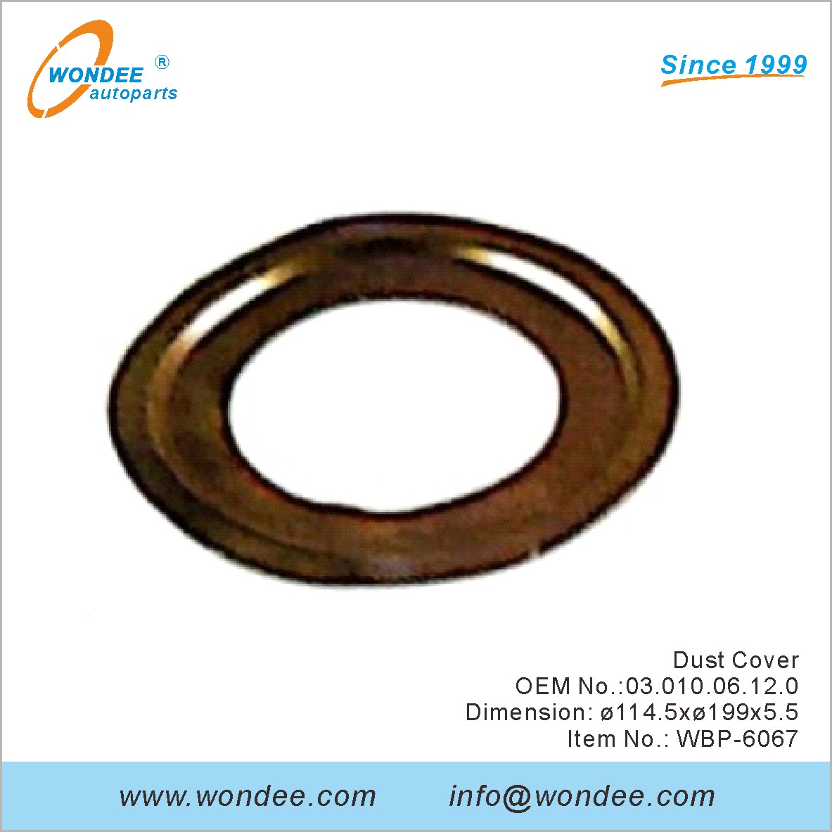 غطاء الغبار OEM 0301006120 لـ BPW من Wondee