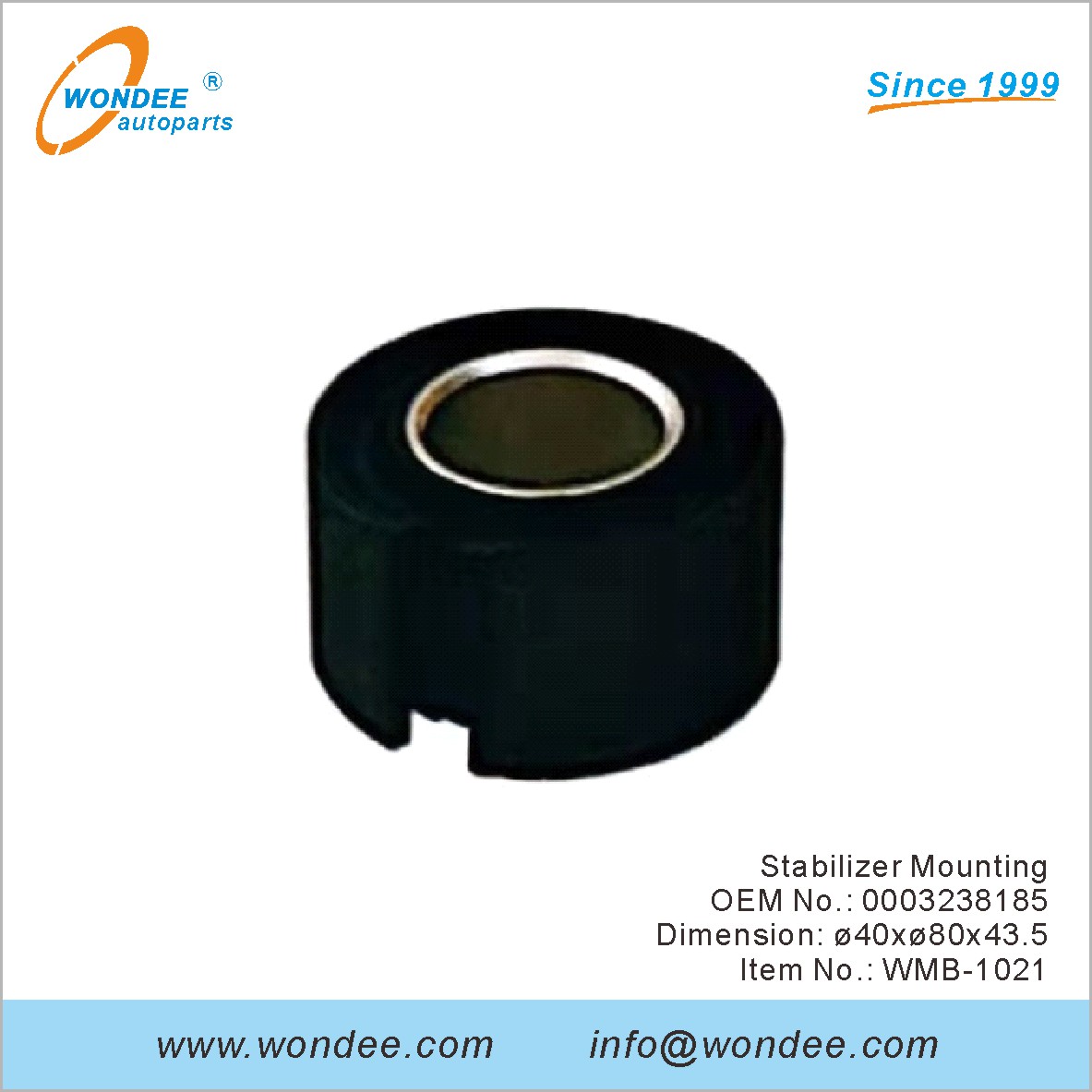 تثبيت تثبيت OEM 0003238185 لبنز من Wondee