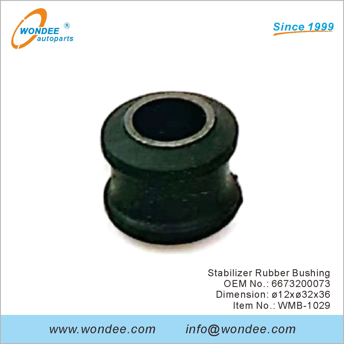 المثبت المطاط جلبة OEM 6673200073 لبنز من Wondee