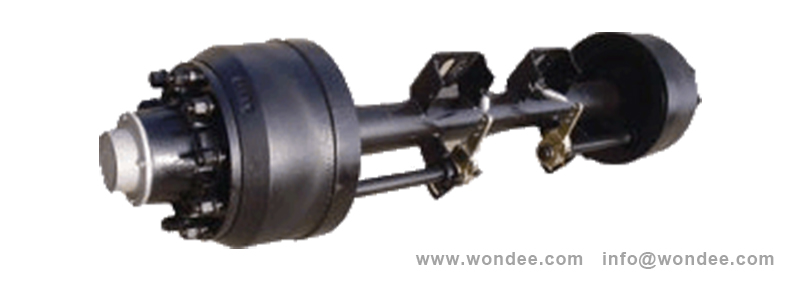 A 13T البرازيلي نوع نصف مقطورة المحور من الصين المصنع / Wondee غيار السيارات