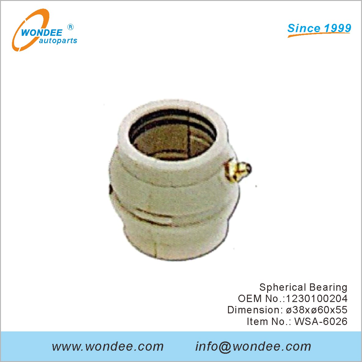 المحمل الكروي OEM 1230100204 لـ SAF من Wondee