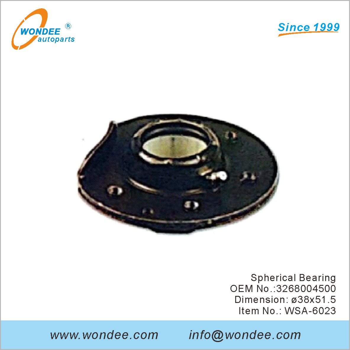المحمل الكروي OEM 3268004500 لـ SAF من Wondee