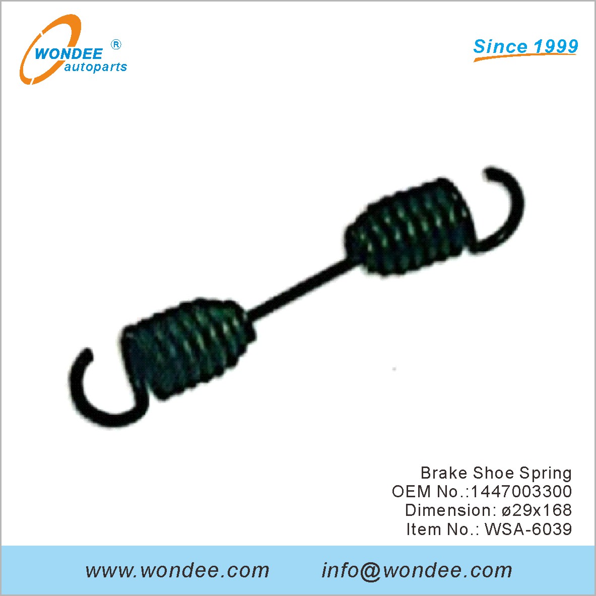 الفرامل حذاء الربيع OEM 1447003300 لـ SAF من Wondee