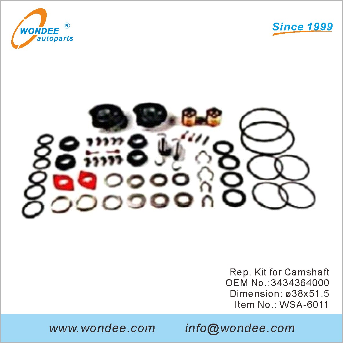 REP. KIT for عمود الحدبات OEM 3434364000 لـ SAF من Wondee