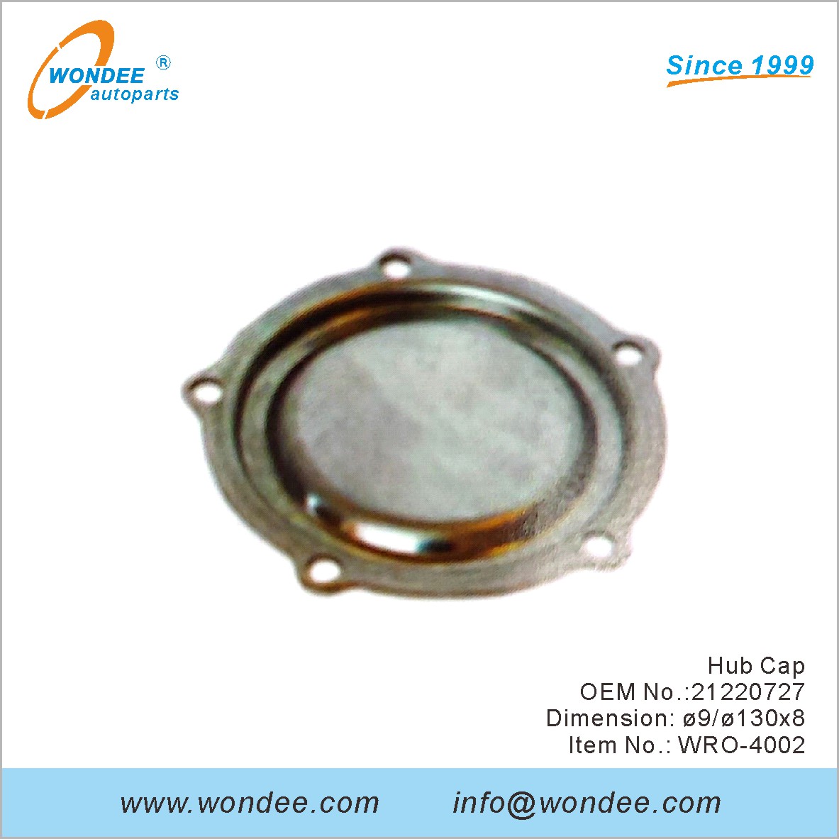 HUB CAP OEM 21220727 لـ ROR من Wondee
