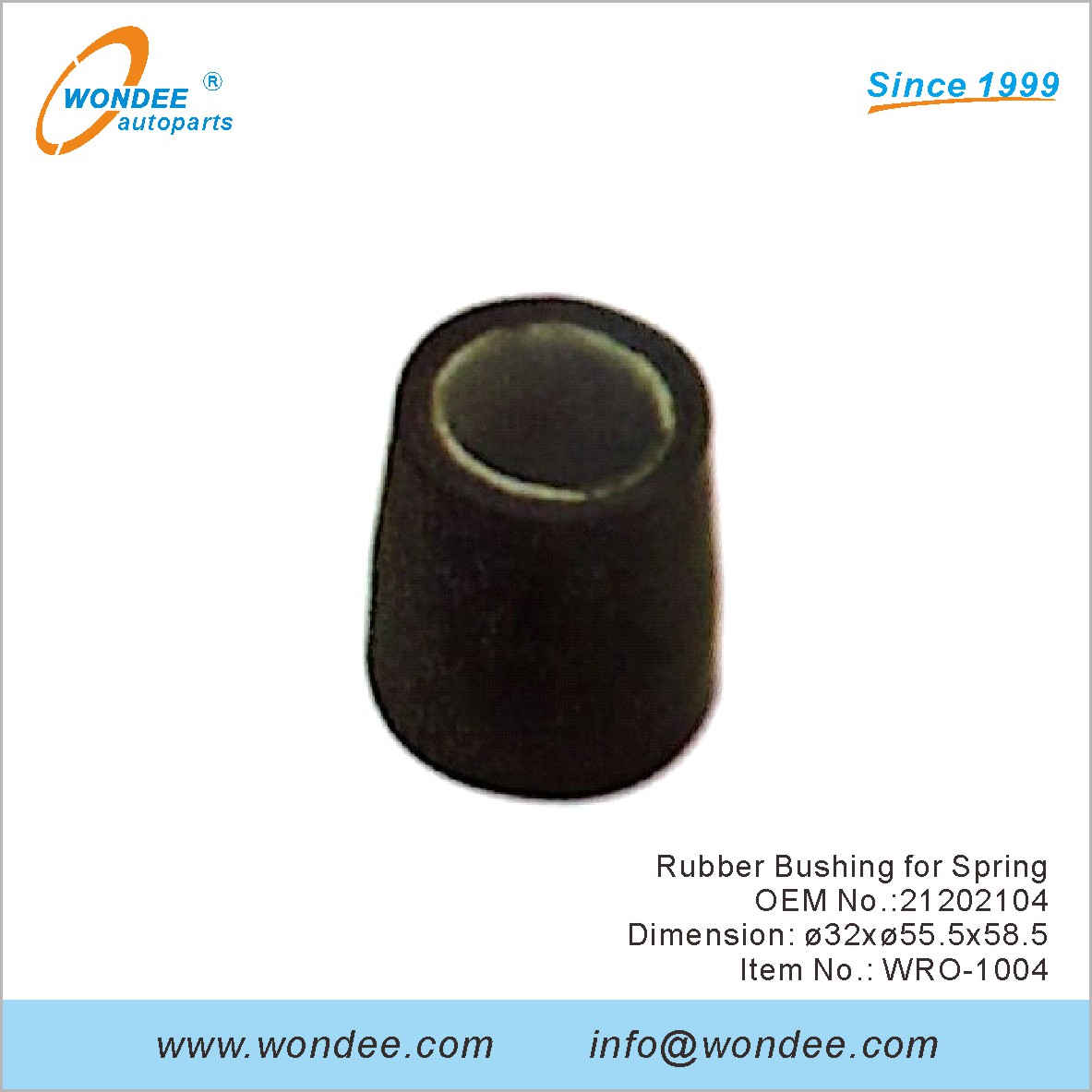 جلبة المطاط لفصل الربيع OEM 21202104 لـ ROR من Wondee