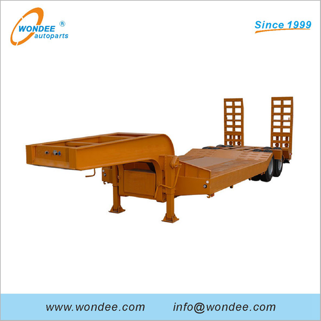 2-axle 3-axle 16.5 M Lowbed نصف مقطورة (منصة العمل 12M) للبيع