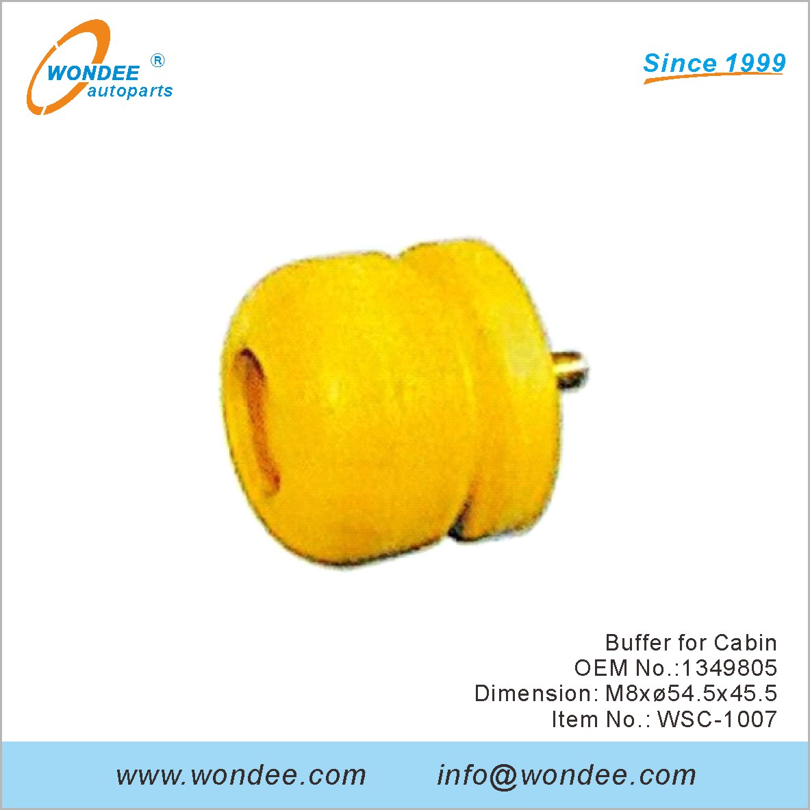 المخزن المؤقت لـ Cabin OEM 1349805 من Wondee