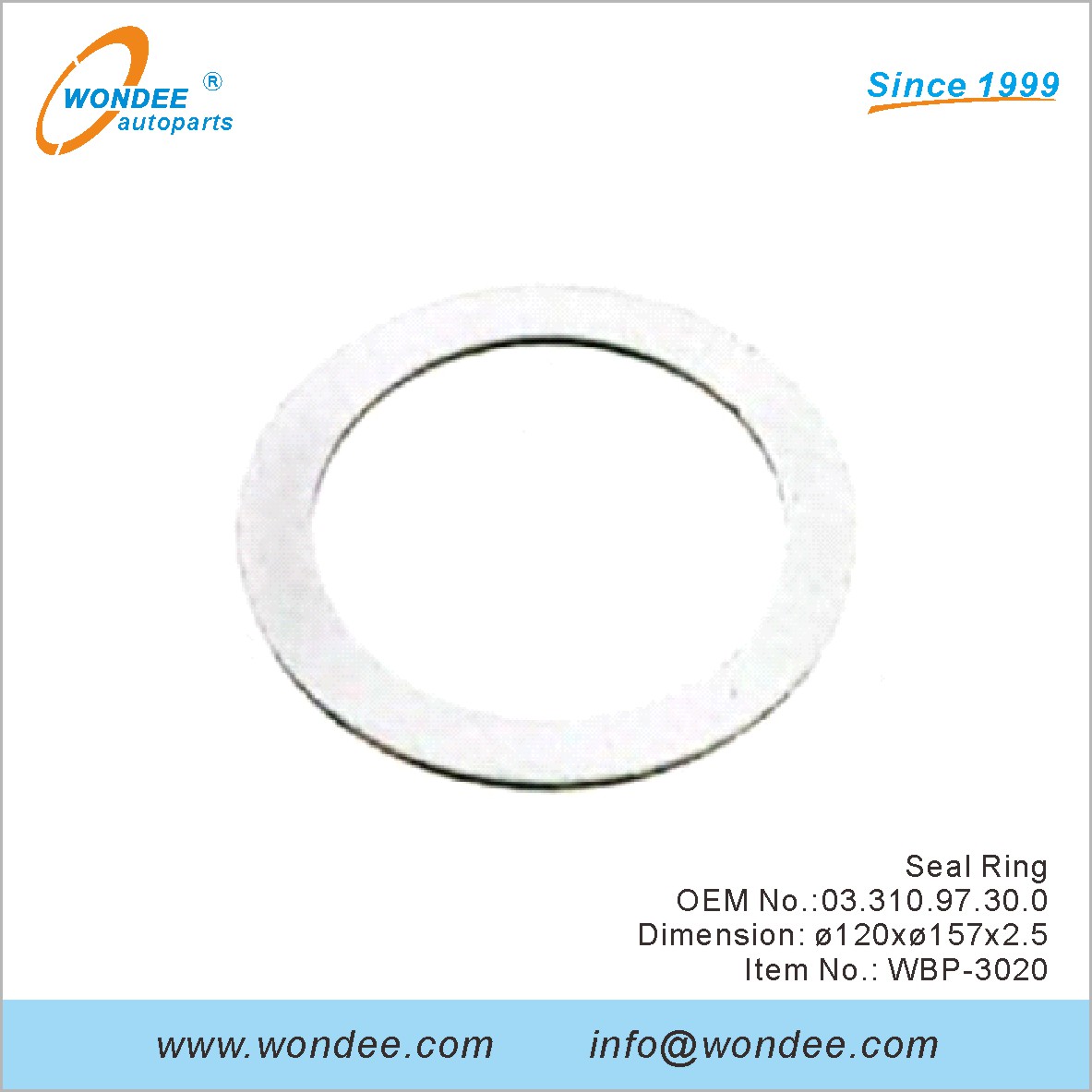 ختم حلقة OEM 0331097300 لـ BPW من Wondee
