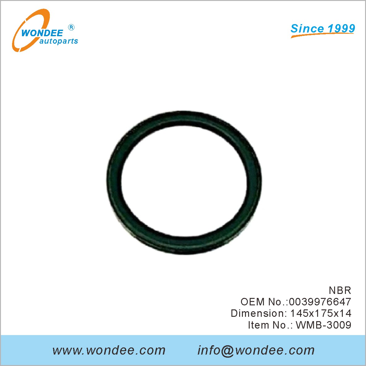 NBR OEM 0039976647 لبنز من Wondee