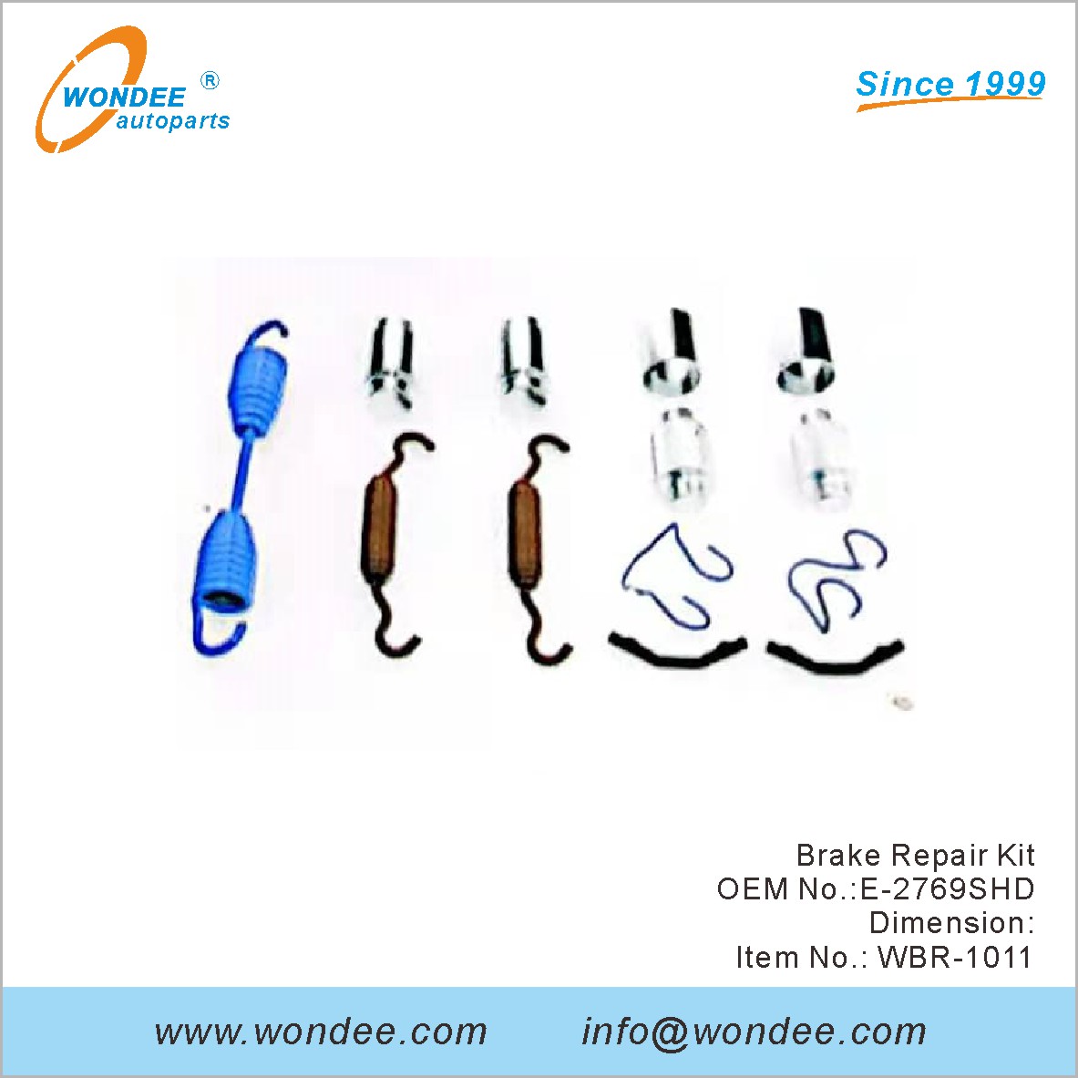 مجموعة إصلاح الفرامل OEM E-2769SHD من Wondee