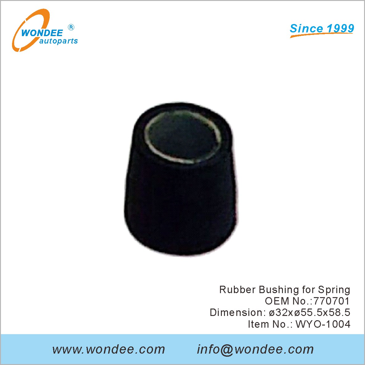جلبة مطاطية ل SPRING OEM 770701 لفولفو من Wondee