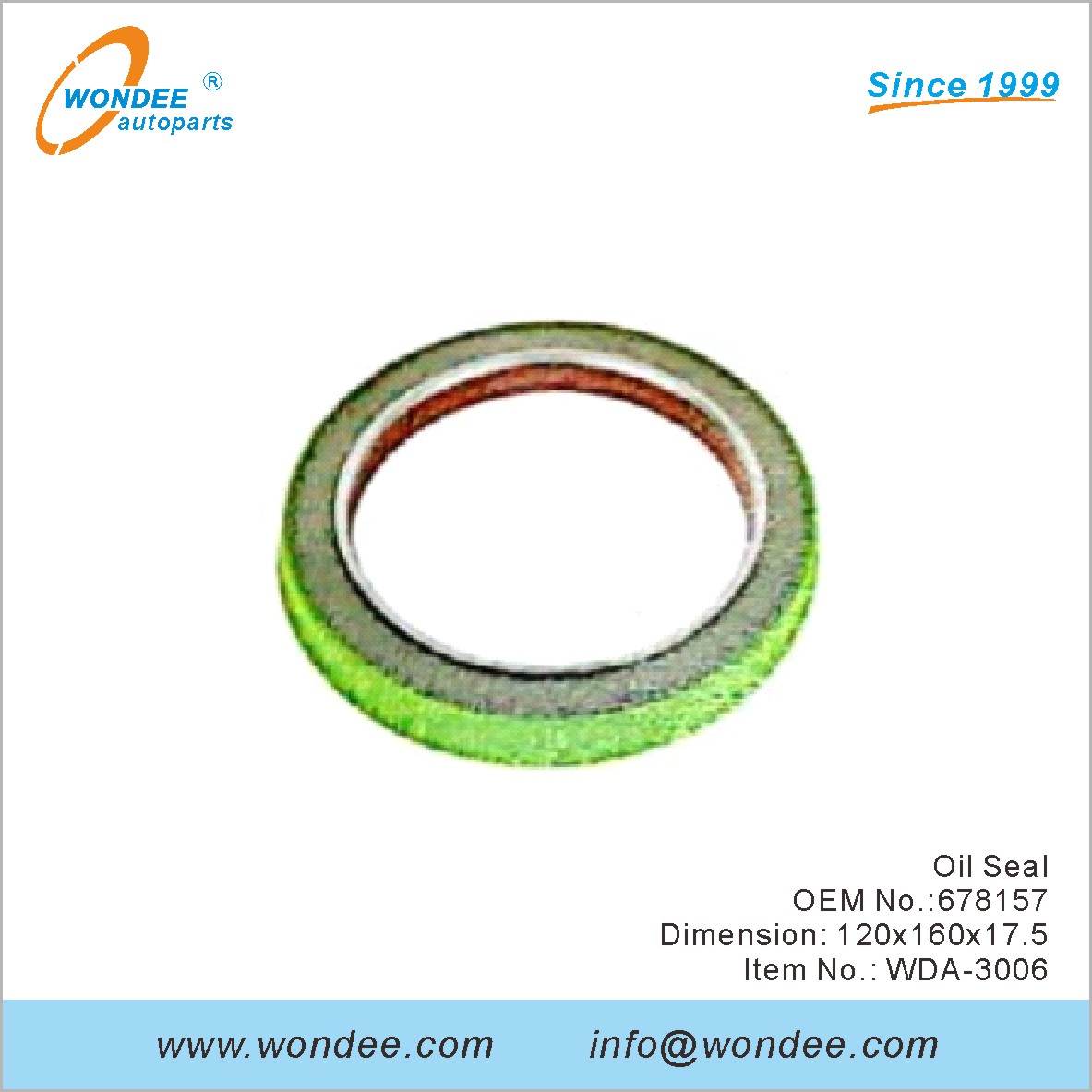 OIL SEAL OEM 678157 لـ DAF من Wondee