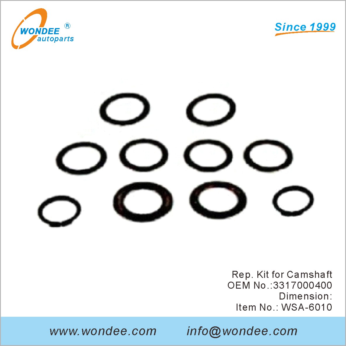 REP. KIT for عمود الحدبات OEM 3317000400 لـ SAF من Wondee