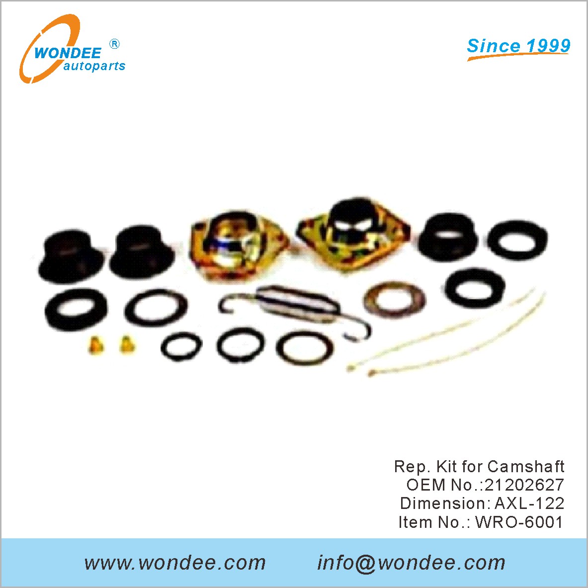 REP. KIT for عمود الحدبات OEM 21202627 لـ ROR من Wondee