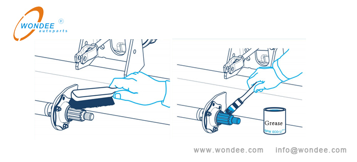 تنظيف الجزهات وتطبيق الشحوم