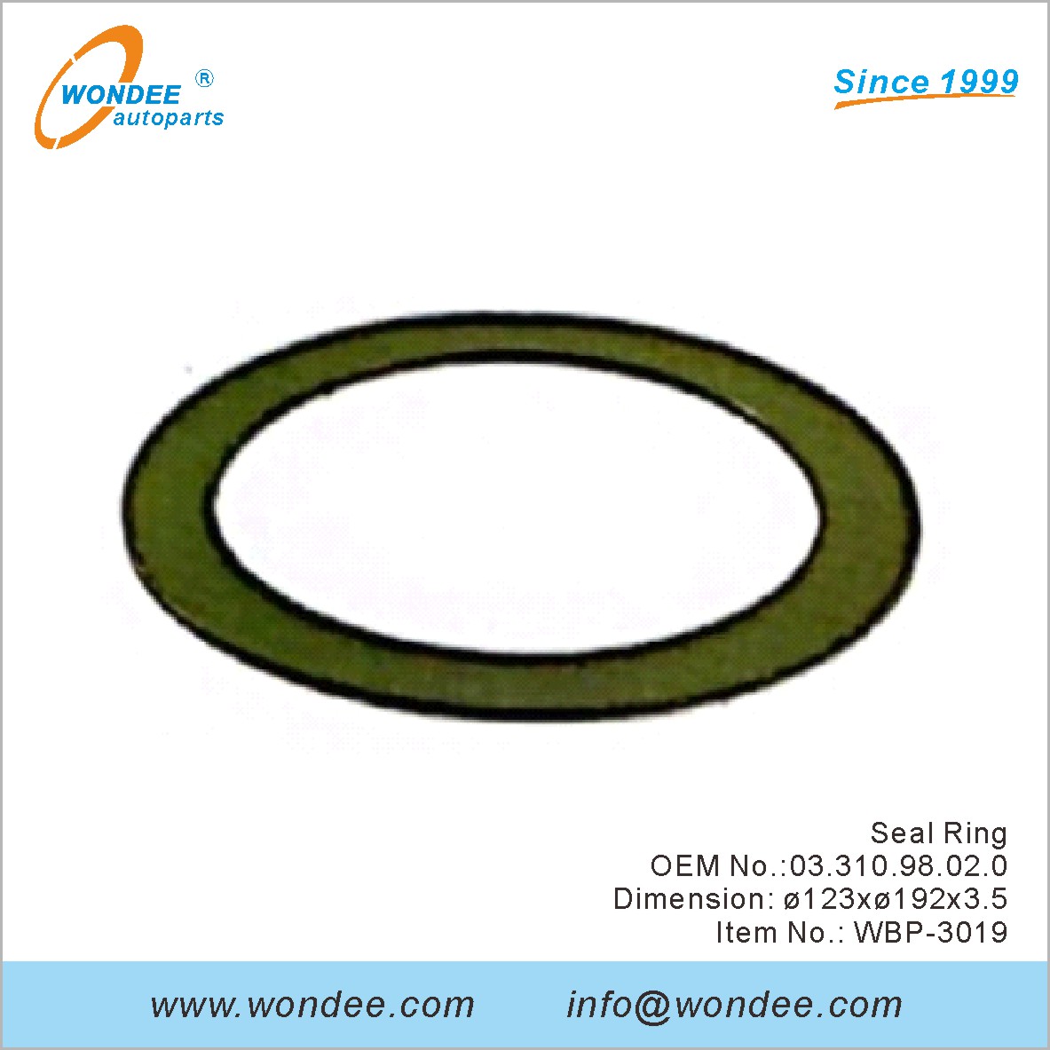 ختم حلقة OEM 0331098020 لـ BPW من Wondee