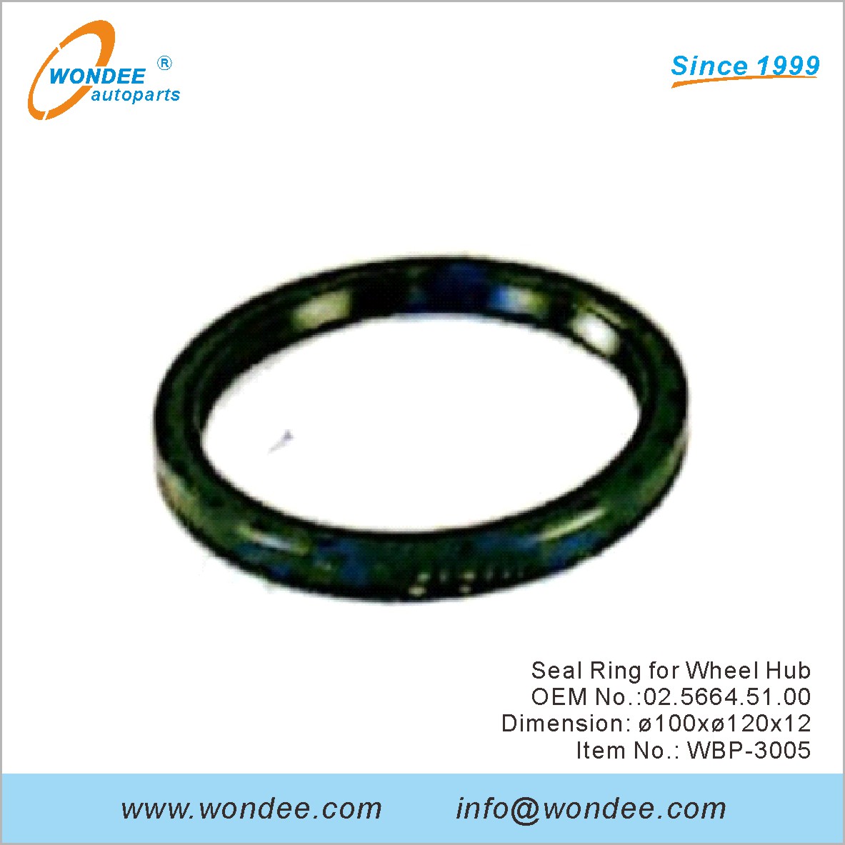 ختم حلقة العجلة المحور OEM 0256645100 لـ BPW من Wondee